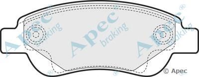 APEC BRAKING pad1460 -  Комплект тормозных колодок, дисковый тормоз